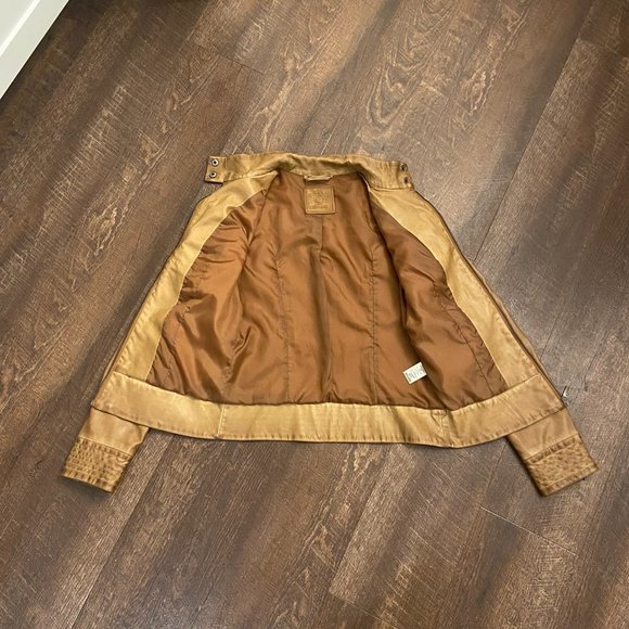 Max Jeans Vegan Leather Moto Jacket - Medium - Picture 4 of 10